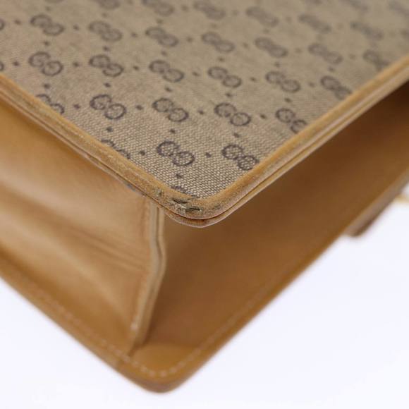 GUCCI Micro GG Supreme Chain Web Sherry Line Shoulder Bag PVC Beige Auth yk12014 - Picture 16 of 16